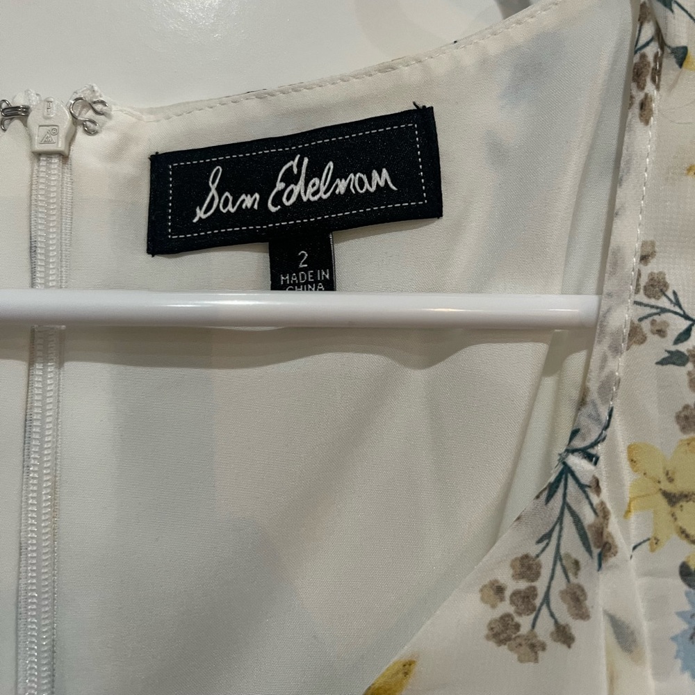 Sam Edelman White Floral Midi Dress - Picture 5 of 6